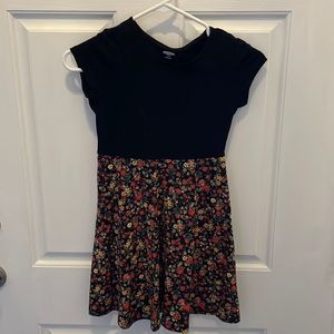 Black flowered dress